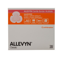 ALLEVYN GENTLE BORDER MULTISITE PANS HYDROCELLULAIRE 17.1x17.9cm boite de 10